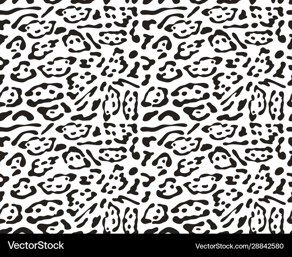 Seamless leopard pattern Seamless leopard pattern vector image
