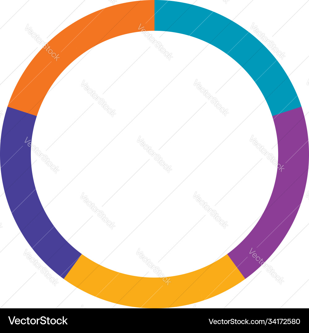 Segmented circles from 2 to 20 parts circular Segmented circles from 2 to 20 parts circular vector image