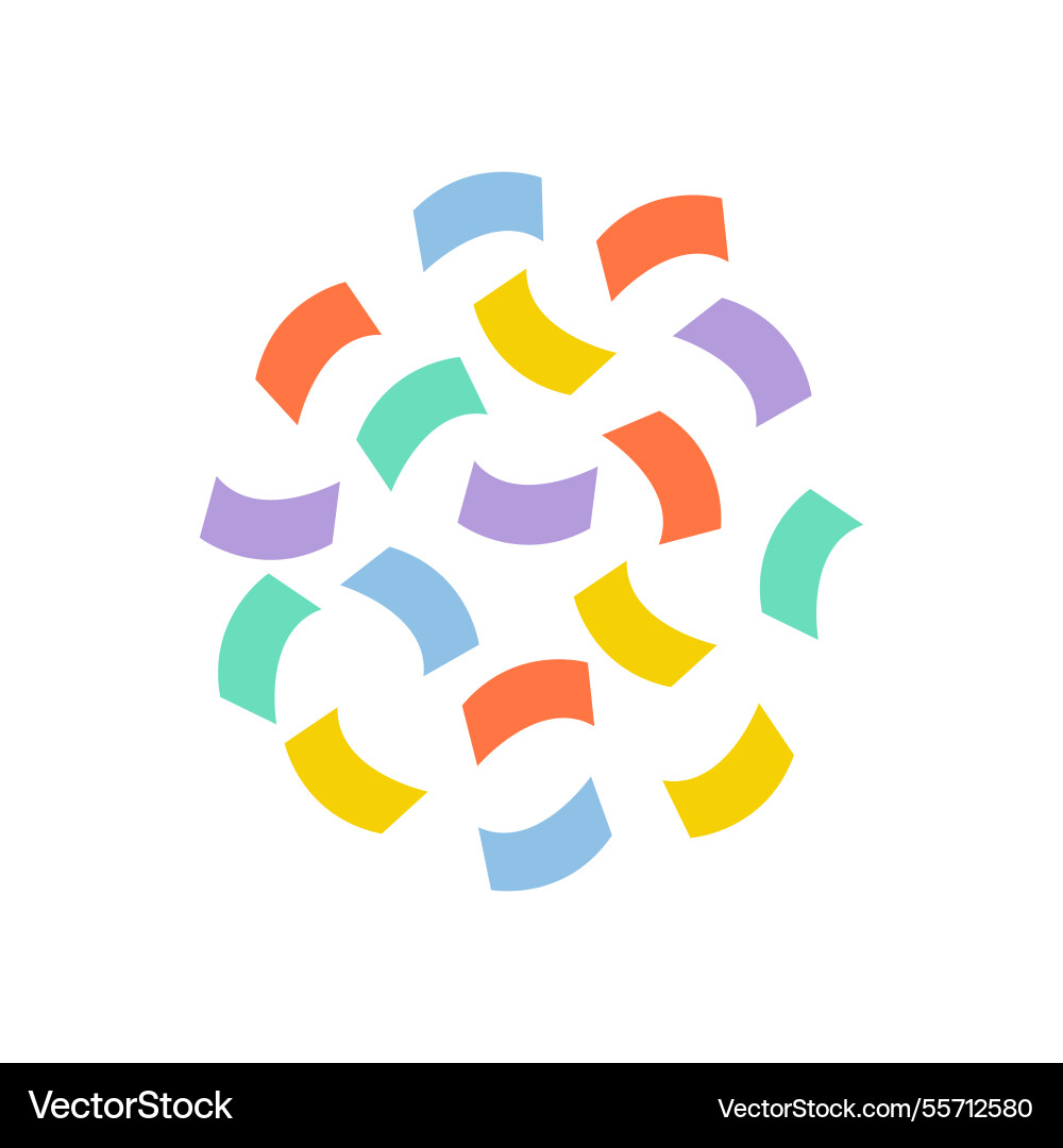 Vibrant abstract shapes create playful patterns Vibrant abstract shapes create playful patterns Vector Image