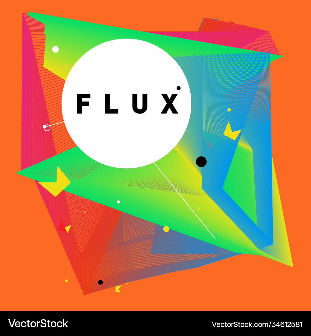 3d colorful wave background dynamic flux effect 3d colorful wave background dynamic flux effect Vector Image