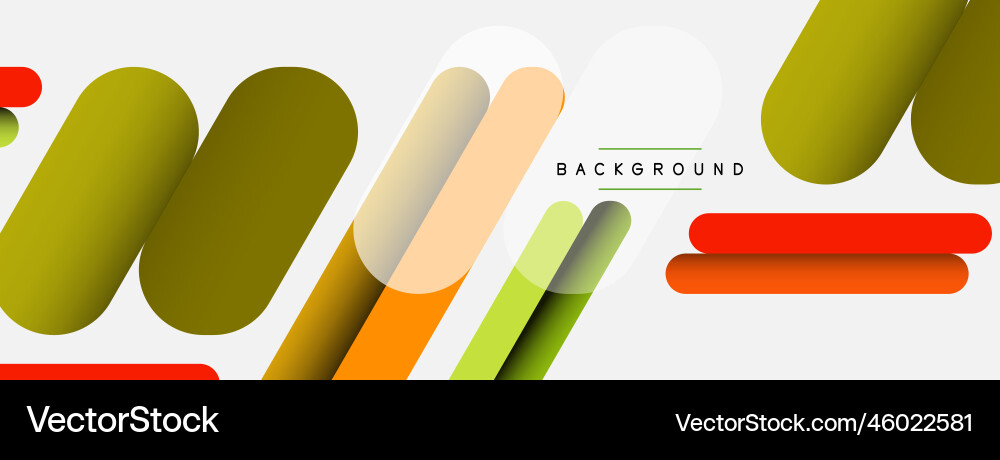 Abstract background round shapes lines Vector Image