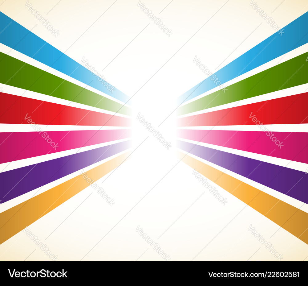Abstract colorful stripes lines element Vector Image