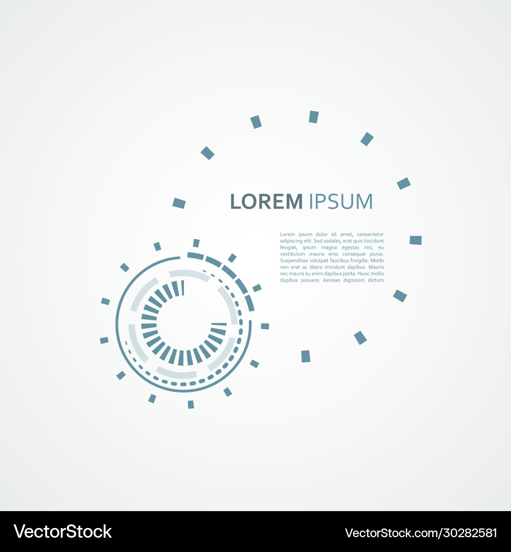 Abstract mechanical scheme with circular Abstract mechanical scheme with circular vector image
