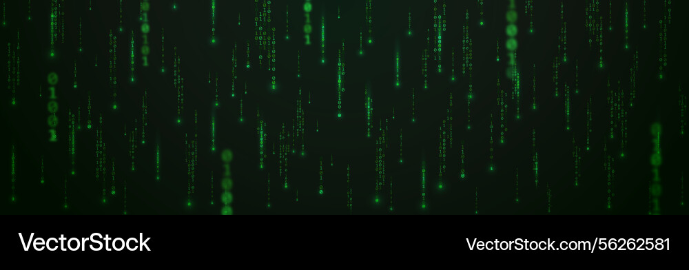 Binärcode Hintergrund mit fallenden Ziffern Binärcode Hintergrund mit fallenden Ziffern vektorbild