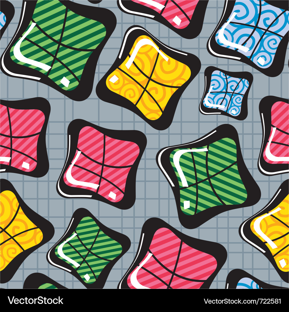 Colorful decorative elements Vector Image