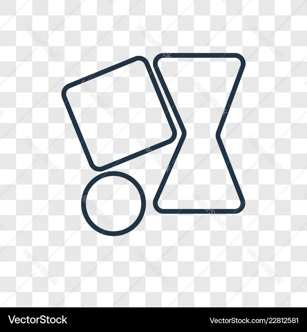 Insert concept linear icon isolated Insert concept linear icon isolated vector image