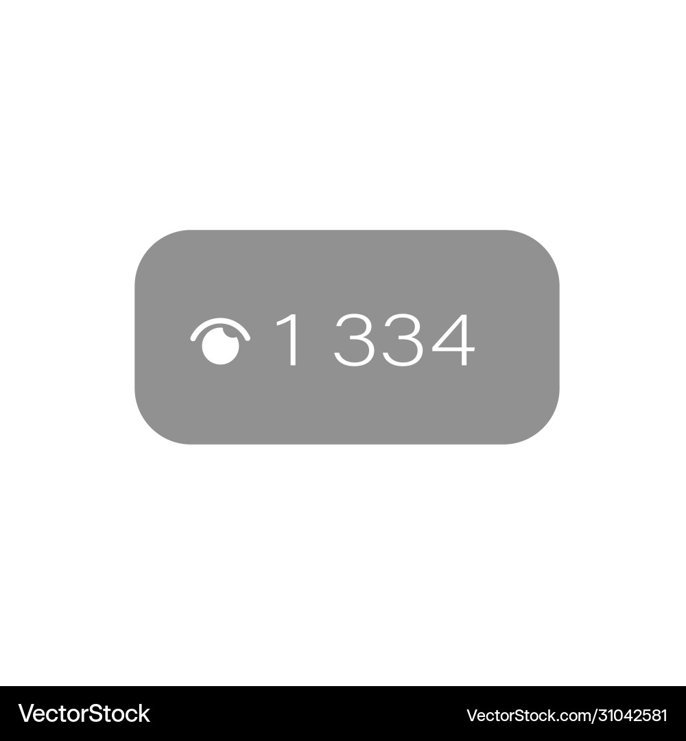Online broadcast button template number Online broadcast button template number vector image