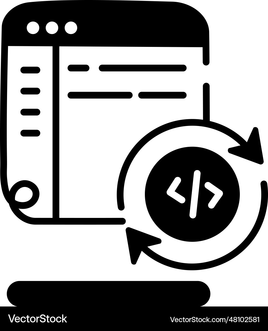 Programm compiler vektorbild