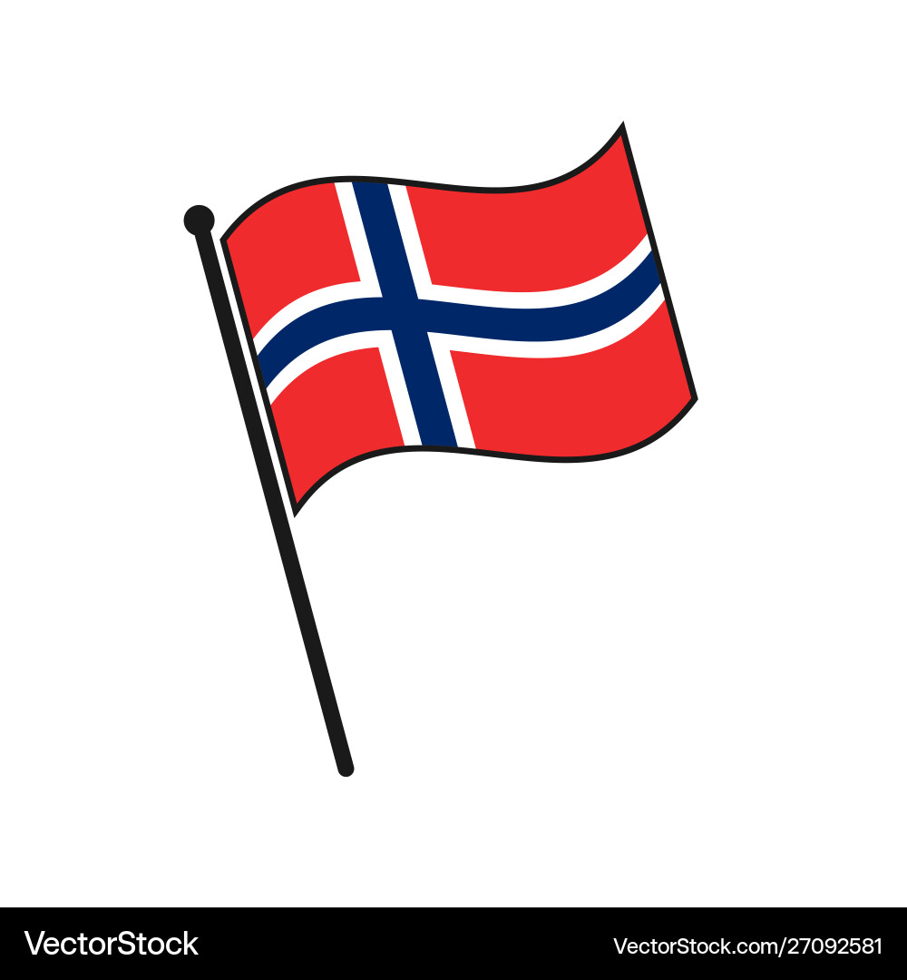 Simple flag icon Simple flag icon vector image