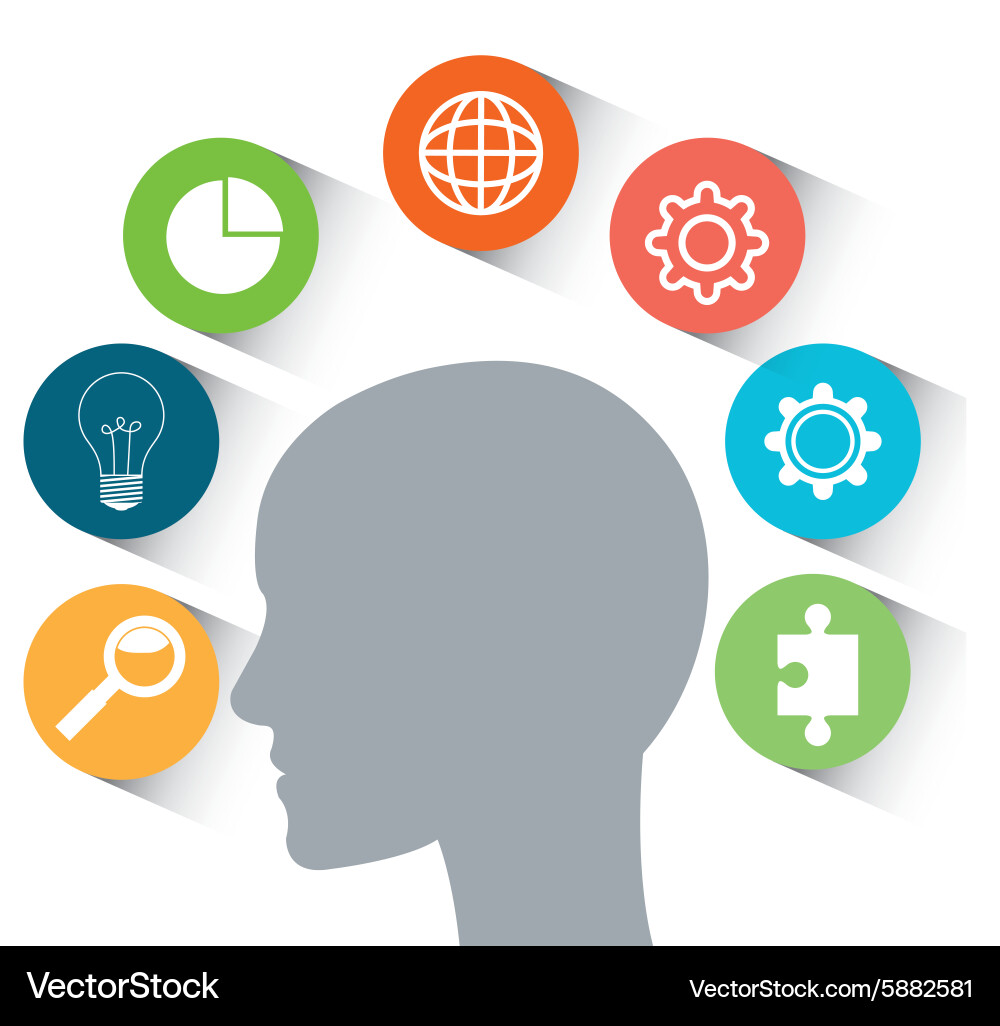 Solution design vector image