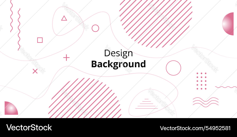 Template simple background with fluid and pink Vector Image