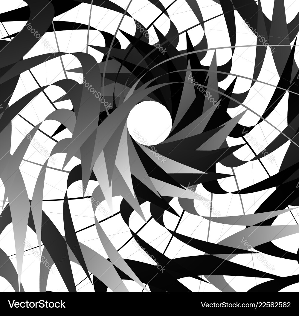 Abstract concentric element with radial lines Abstract concentric element with radial lines vector image