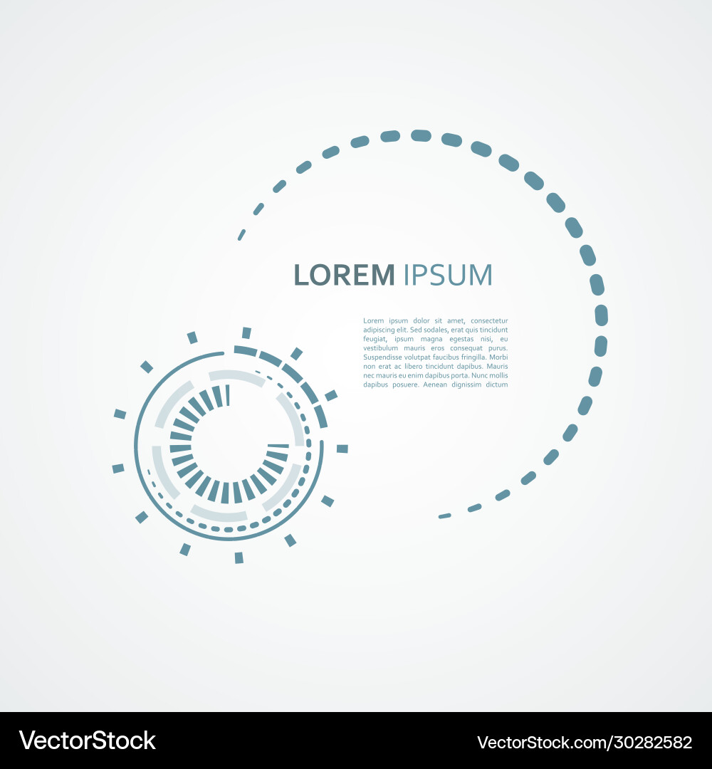 Abstract Mechanical Scheme vector image
