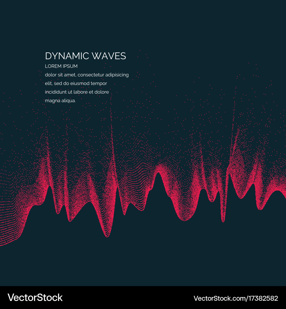 Dynamic Colored Wave Background Vector Image
