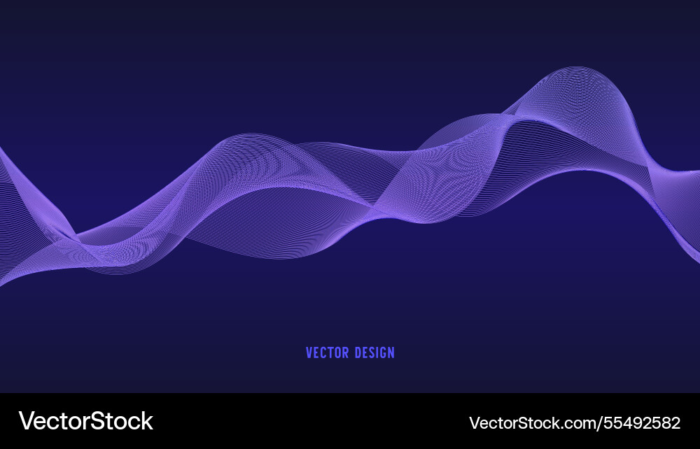 Geometric curved lines in gradient forming Geometric curved lines in gradient forming vector image
