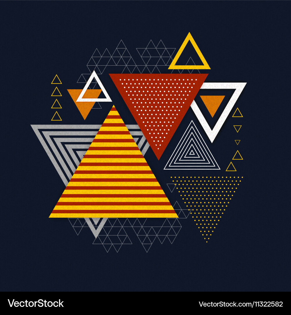 Geometric Polygon Triangle Background vector image
