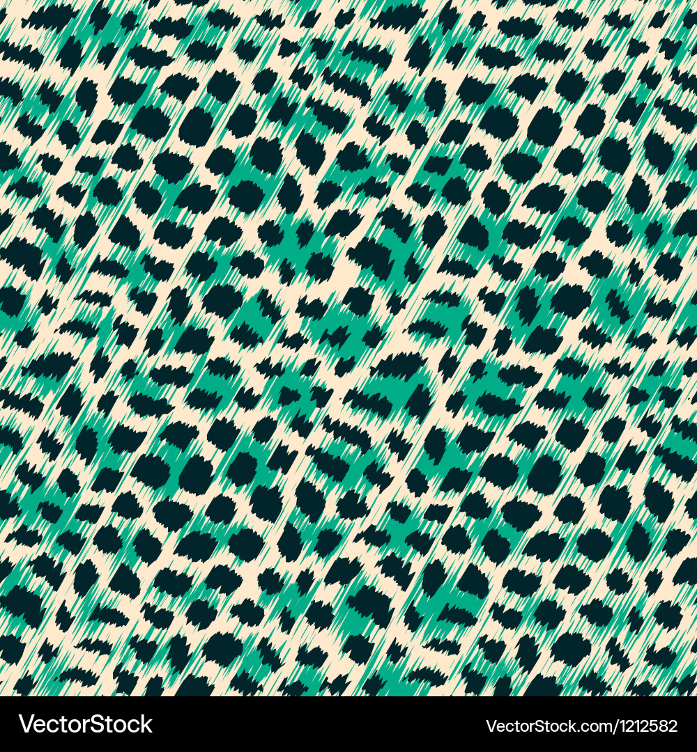 Leopard Print Seamless Pattern vector image