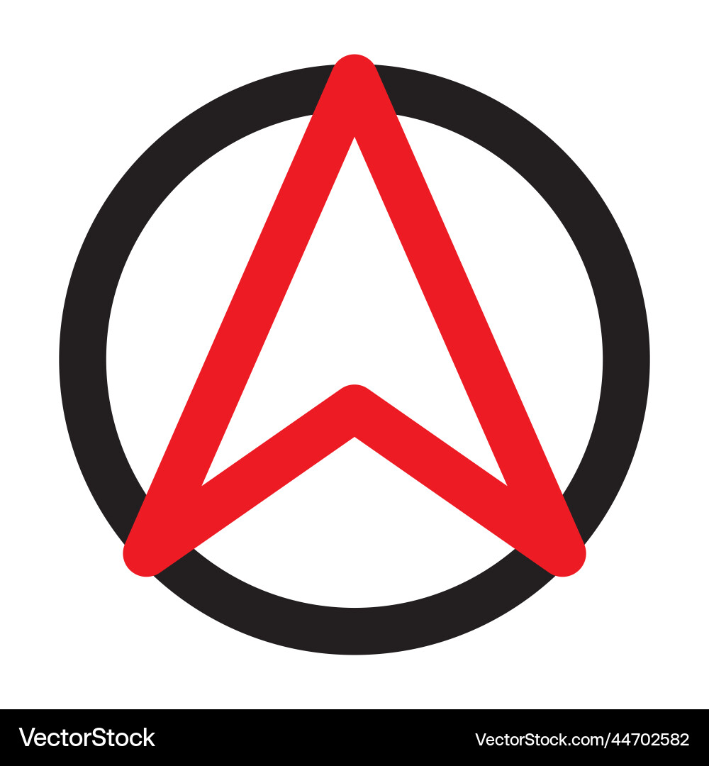 Location arrow icon gps - pointer Location arrow icon gps - pointer vector image