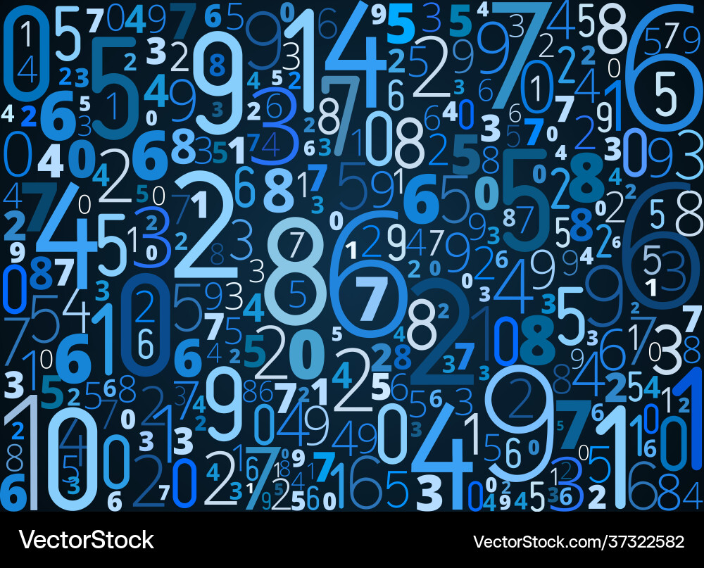 Numbers background Numbers background vector image
