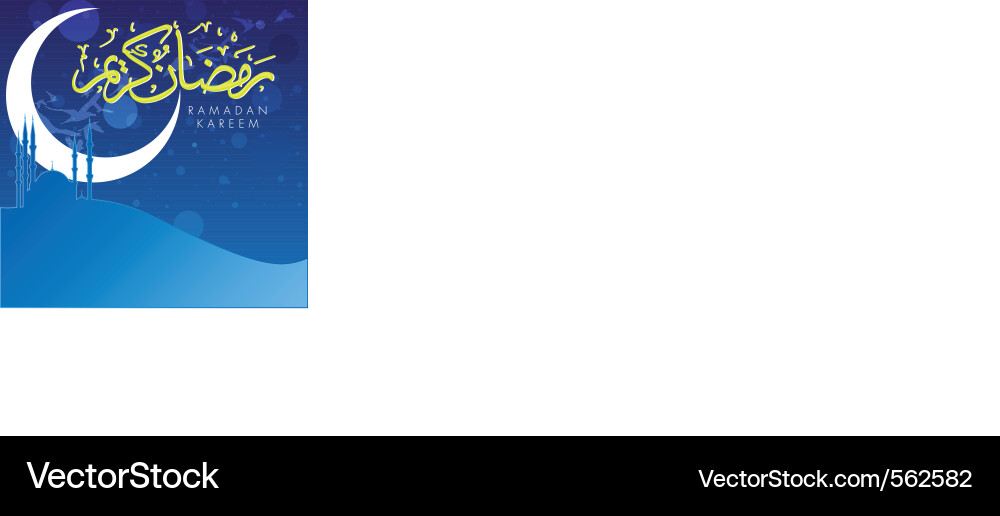 Ramadan Kareem Celebration vector image