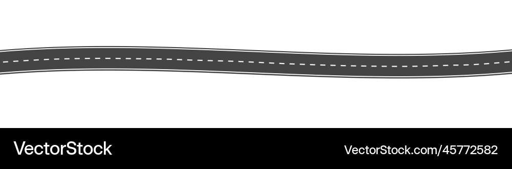 Road Curve Highway Map View vector image