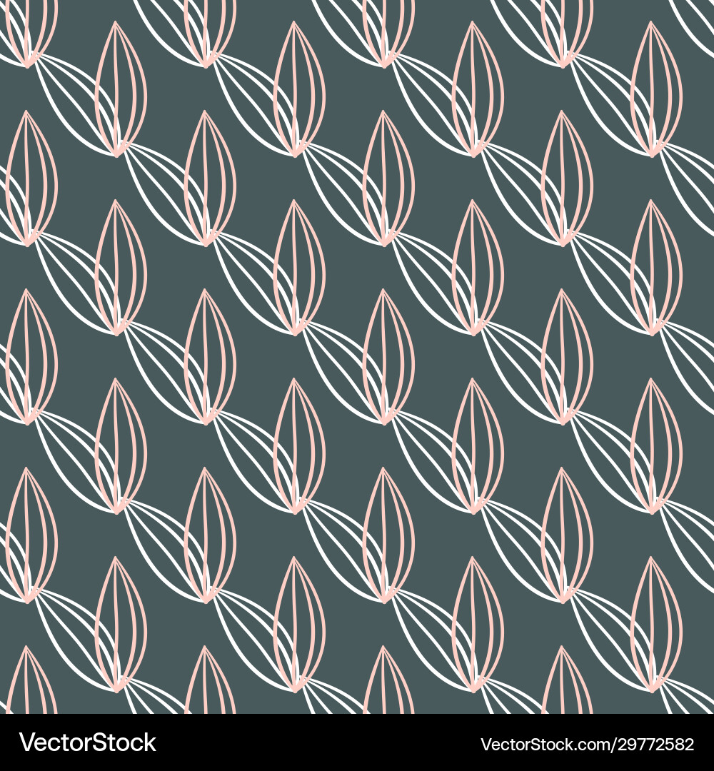 Seamless repeating pattern with floral elements Seamless repeating pattern with floral elements vector image