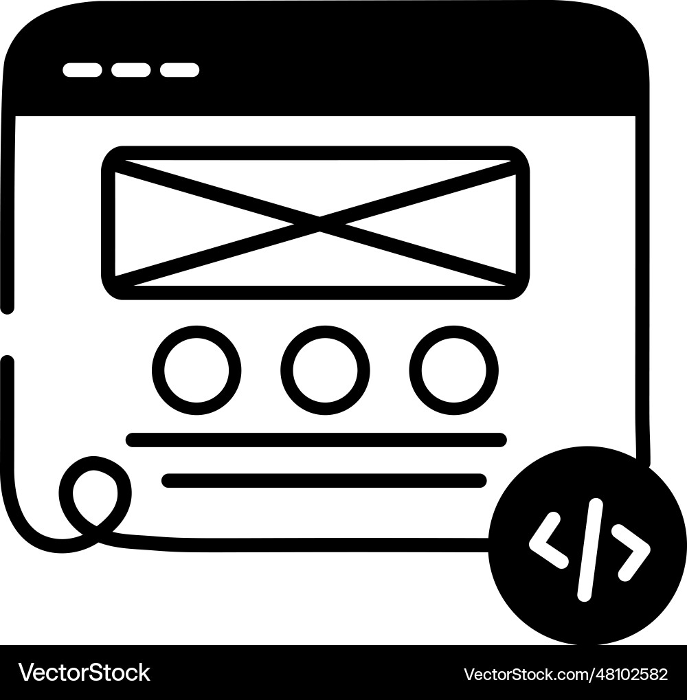 Template coding vector image