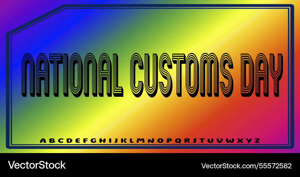 Text effects with editable colors and abstract vector image