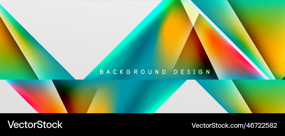 Triangle fluid color gradient abstract background Triangle fluid color gradient abstract background Vector Image