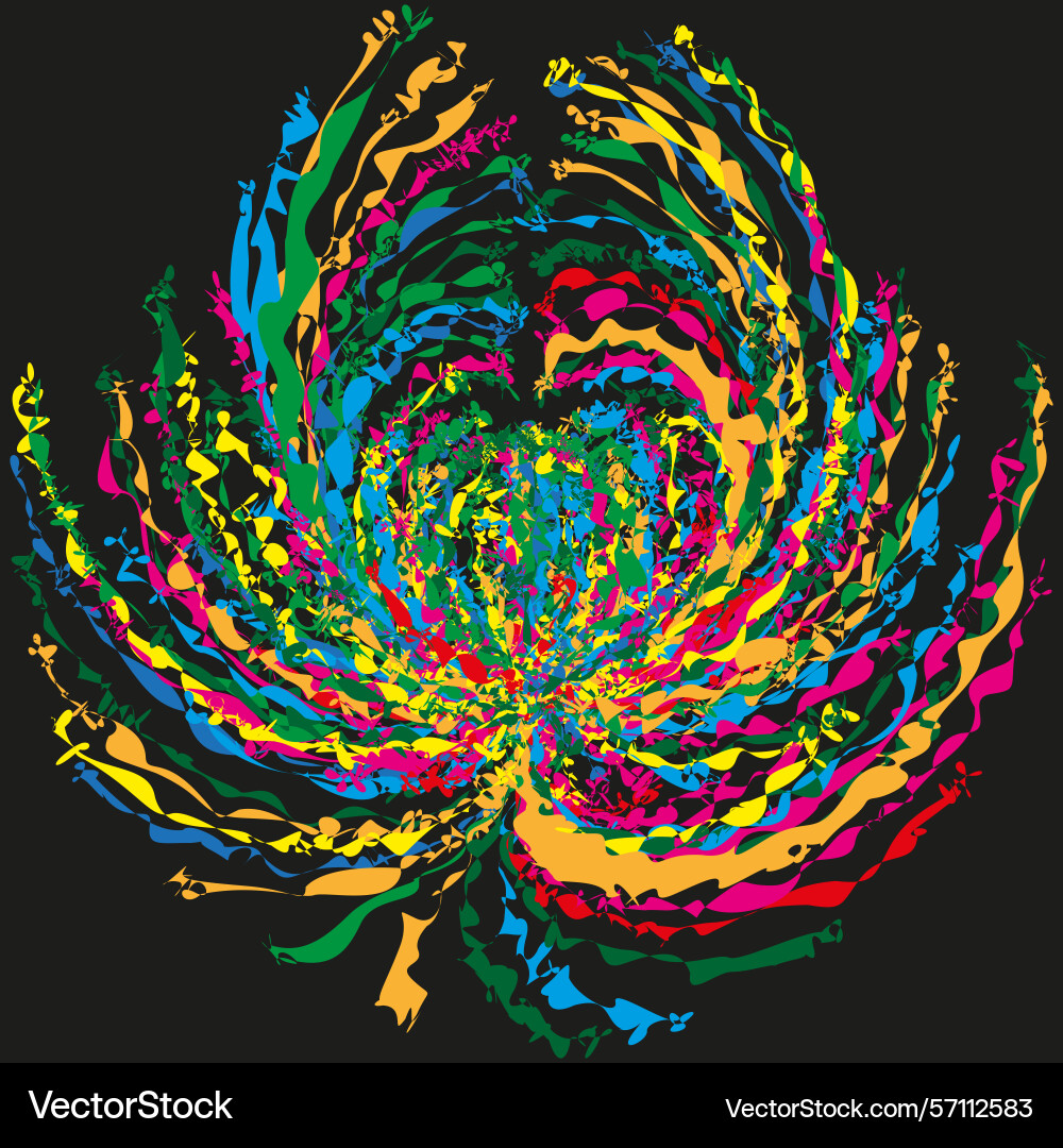 Abstract color explosion dynamic paint splash Abstract color explosion dynamic paint splash Vector Image