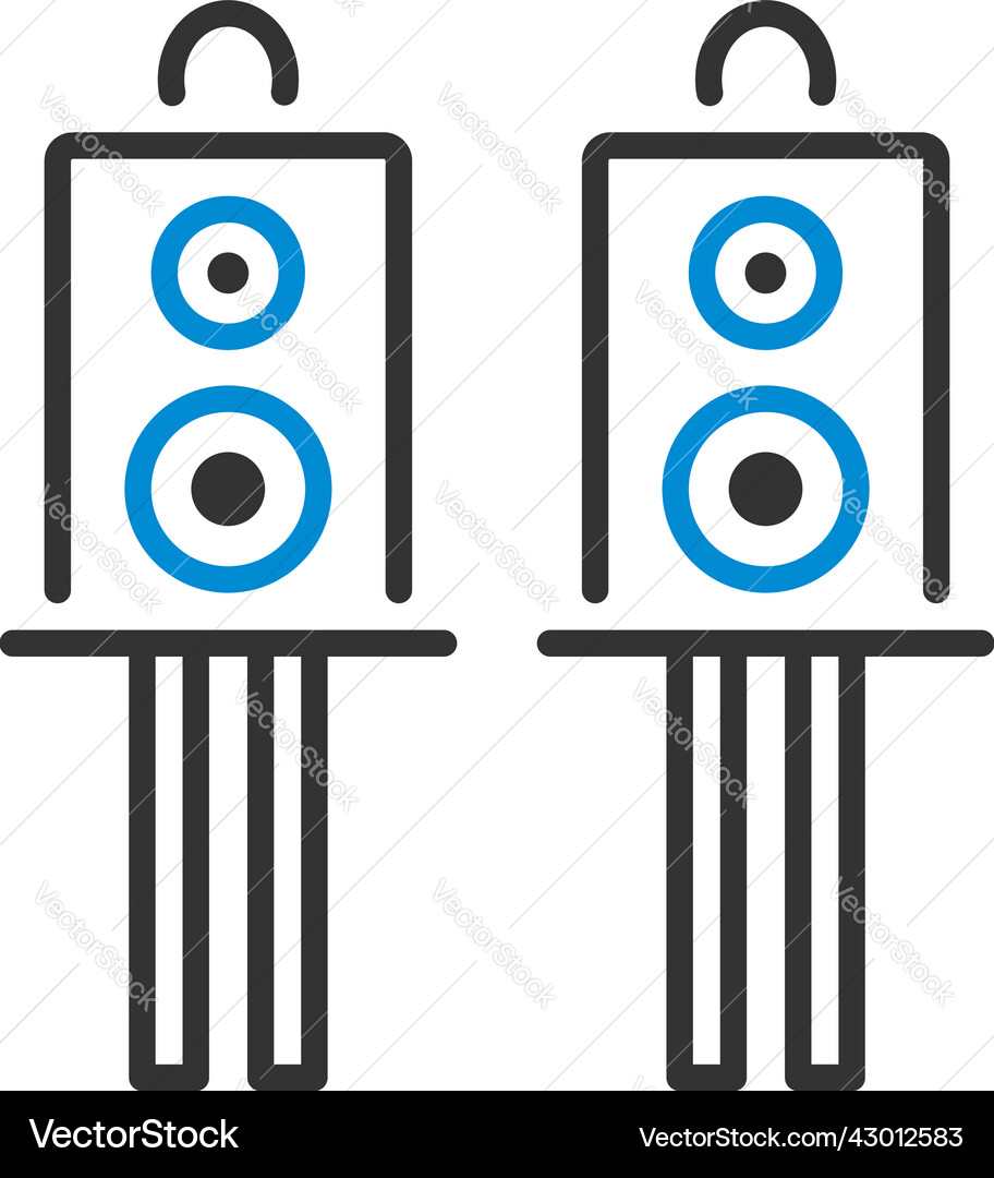 Audio system speakers icon Audio system speakers icon vector image