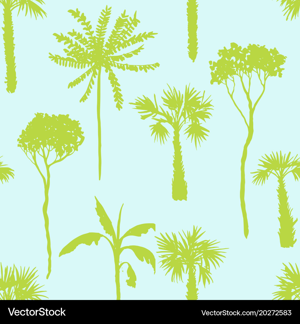 Deciduous Tree Pattern Vector Image