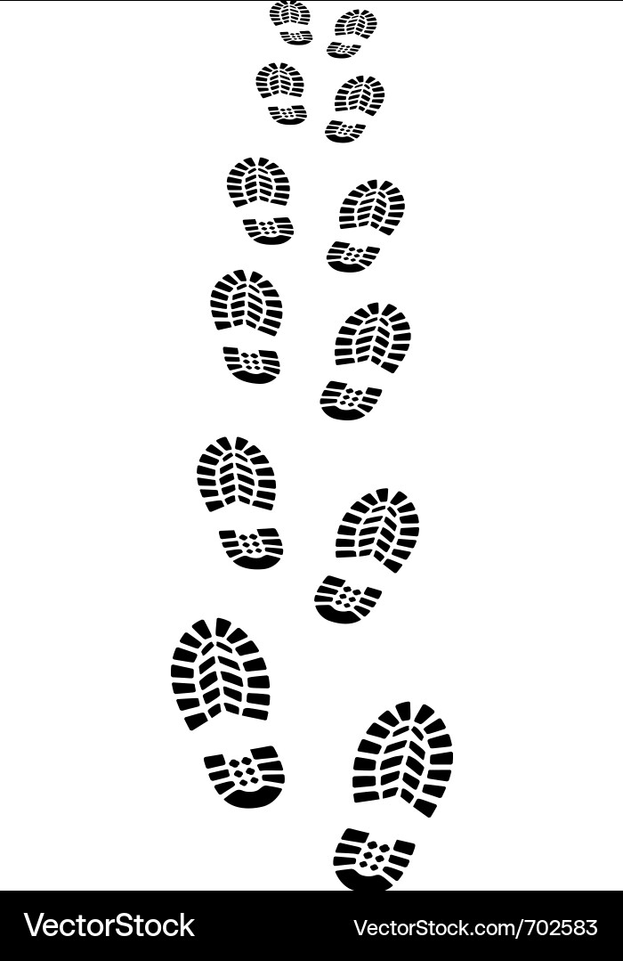 Footprint Patterns Vector Image