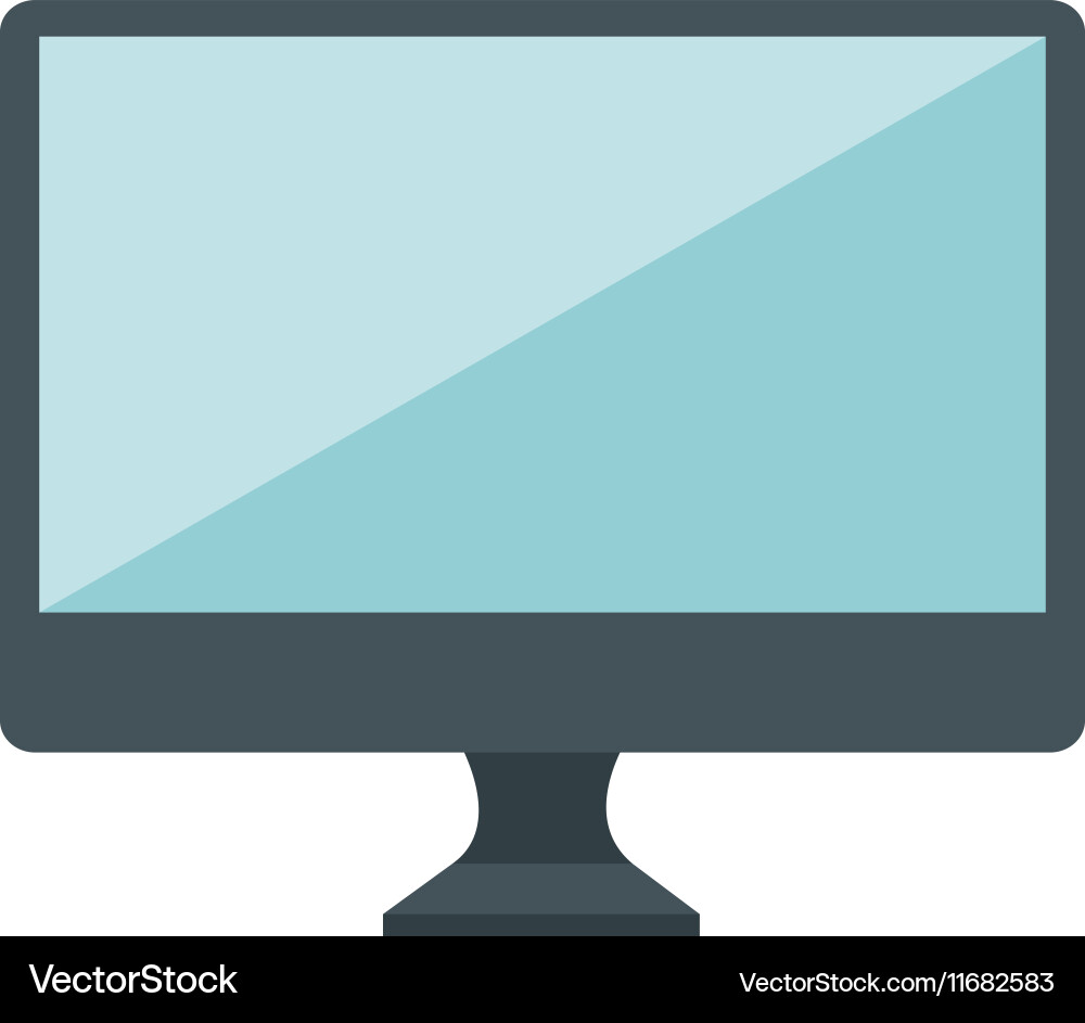 Monitor desktop computer icon Vector Image