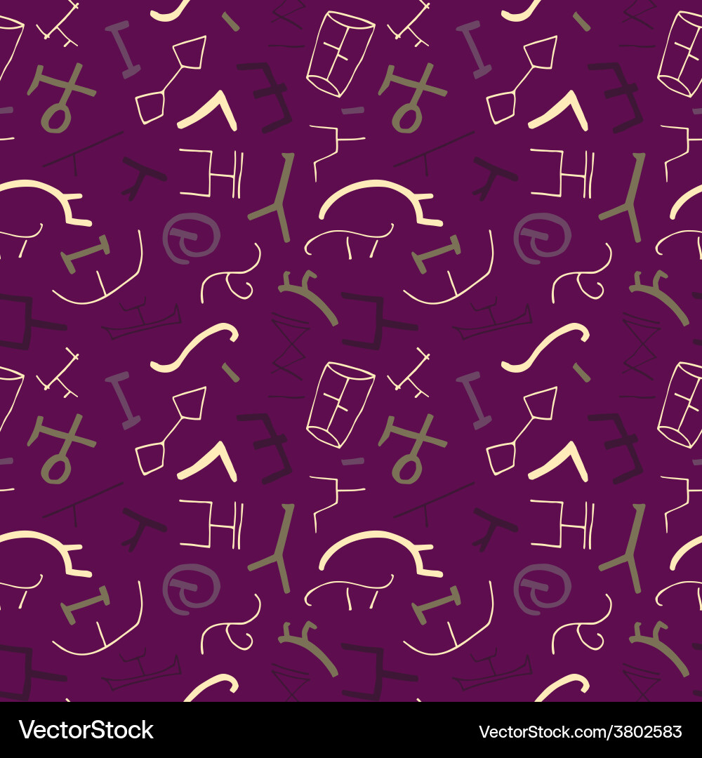 Seamless pattern with ancient elements Vector Image