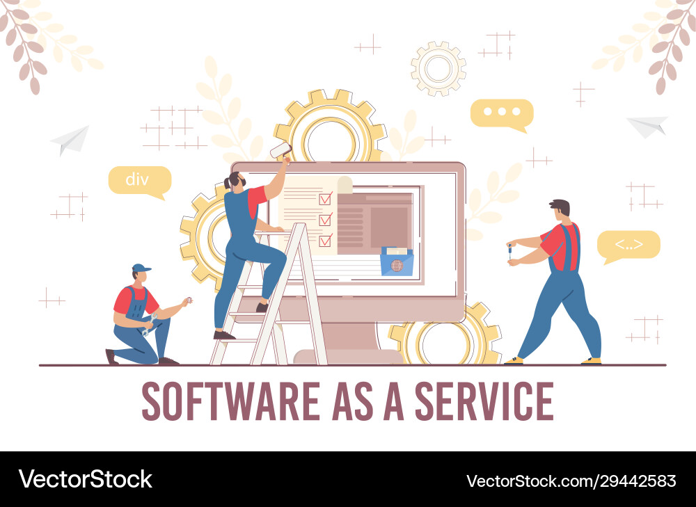 Software Development Team Workflow vector image