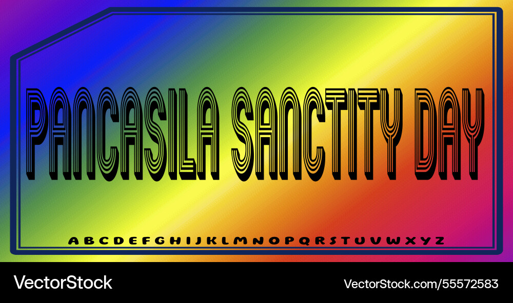 Text effects with editable colors and abstract Vector Image