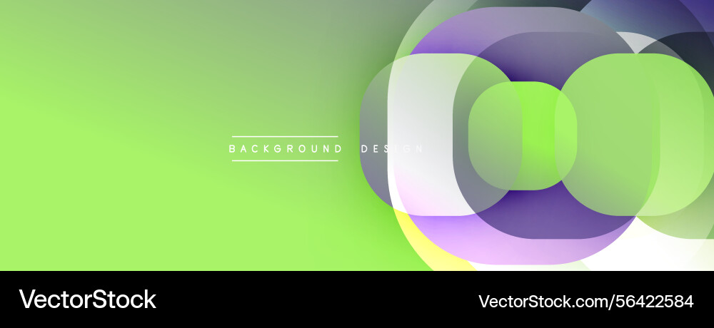 Abstract vibrant design features overlapping Abstract vibrant design features overlapping Vector Image