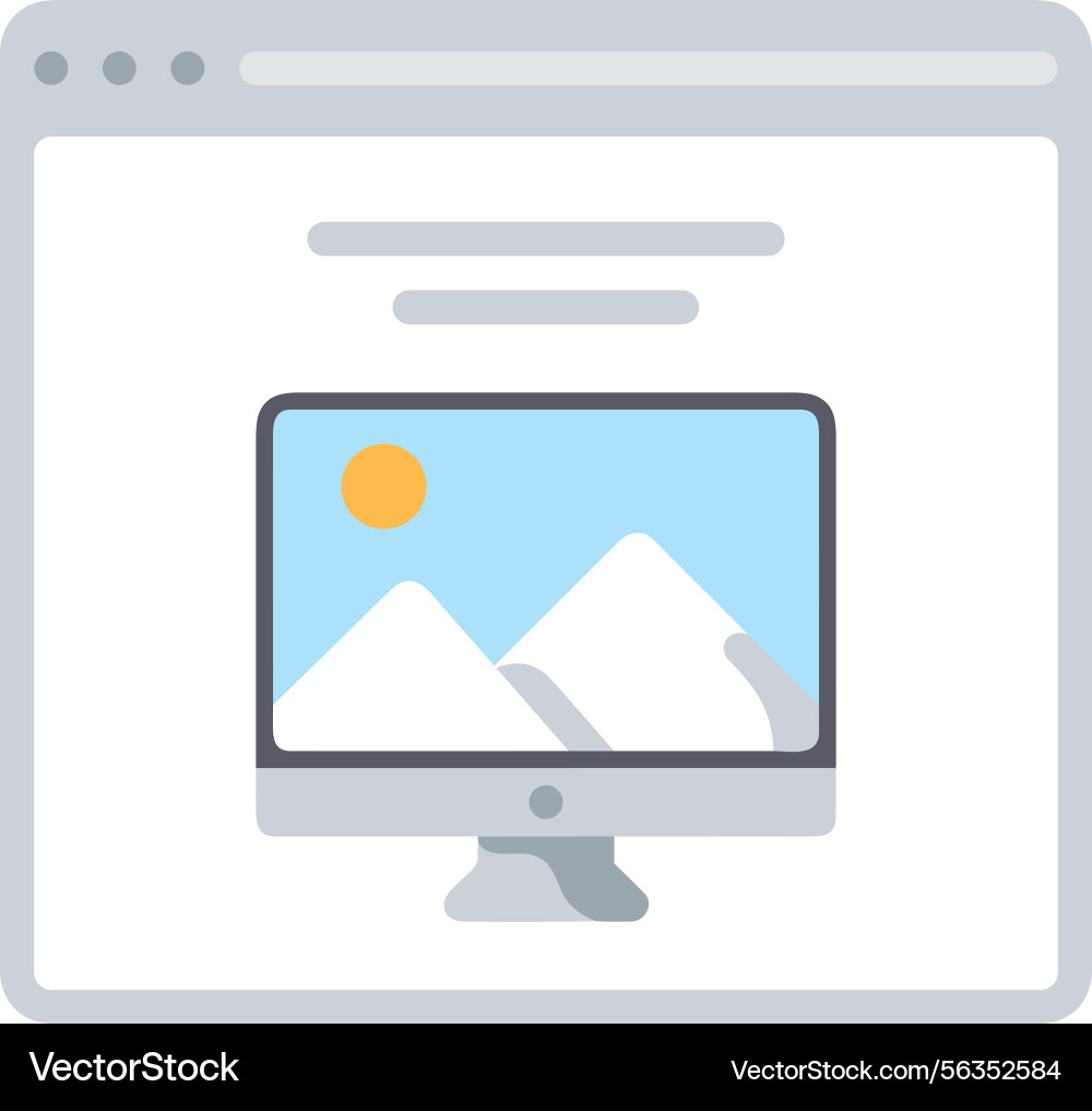 Computer icon symbol image Vector Image
