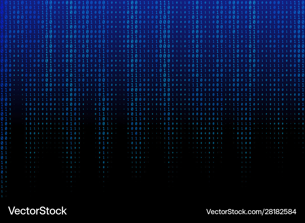 Falling Binary Code Textur vektorbild