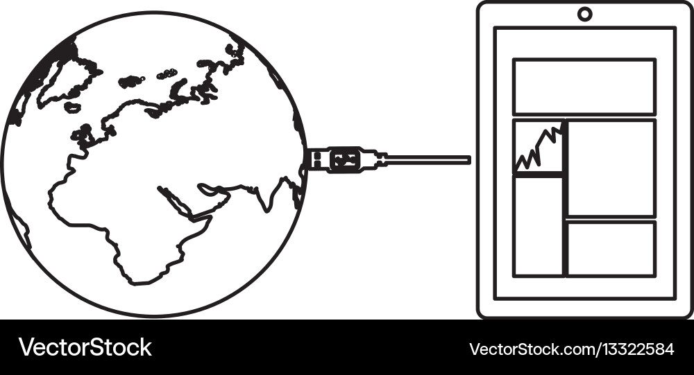 Global hosting data center icon Vector Image
