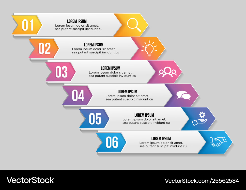 Infografische Designvorlage mit Optionen Schritten Infografische Designvorlage mit Optionen Schritten vektorbild