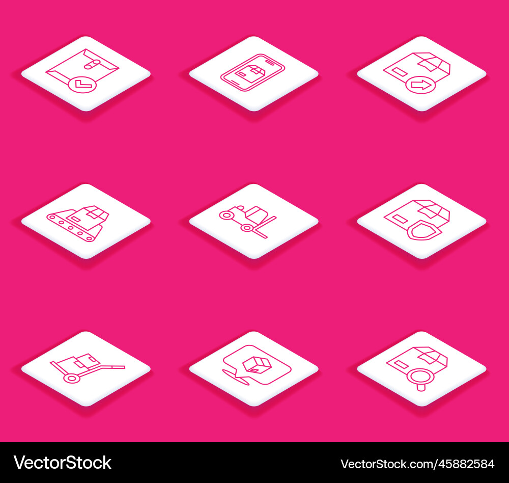Set line envelope and check mark mobile app Set line envelope and check mark mobile app vector image