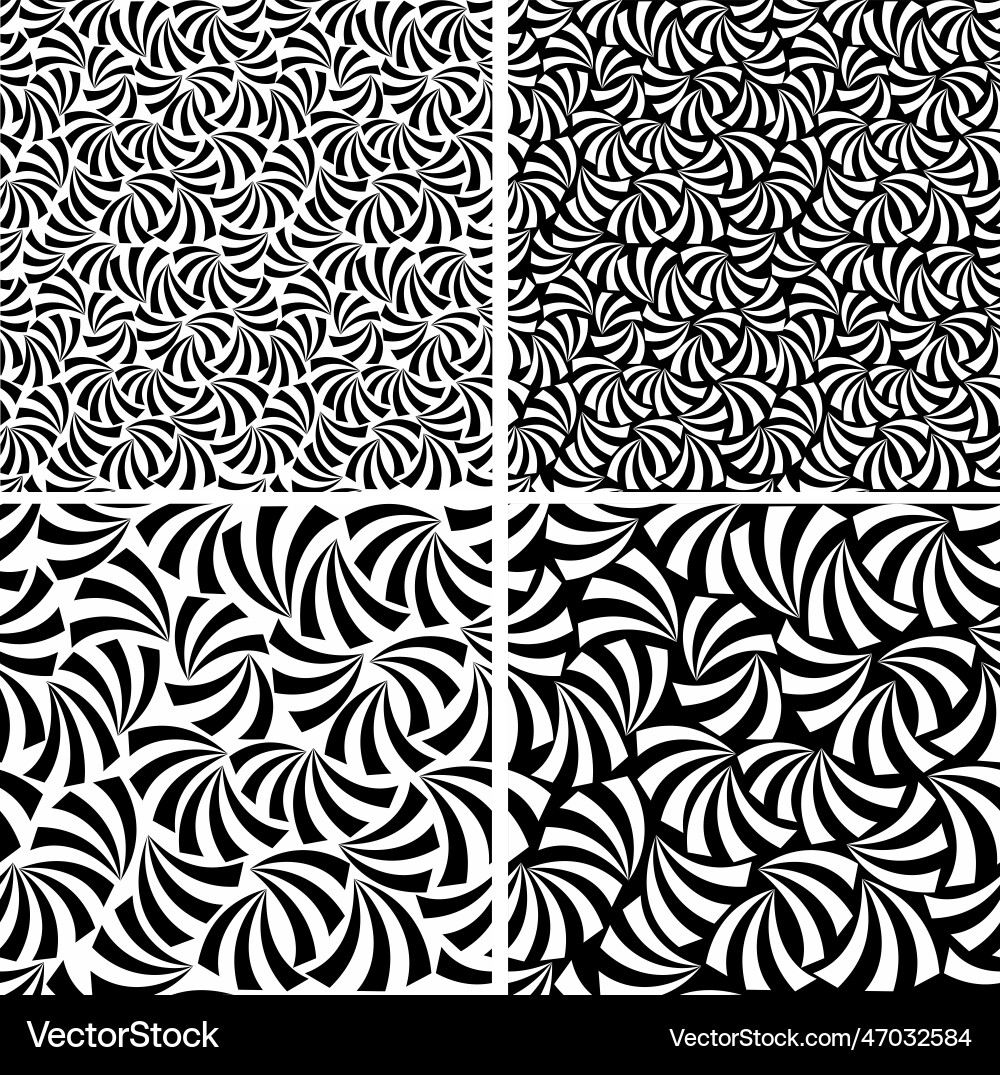 Set of abstract seamless patterns Vector Image