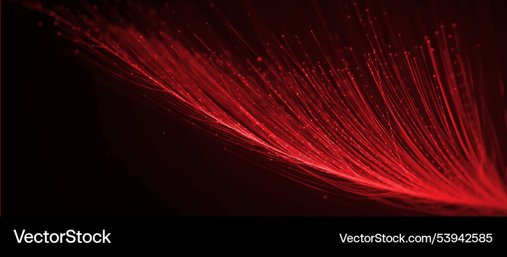Abstract red particles magic wave dynamic steam Abstract red particles magic wave dynamic steam vector image