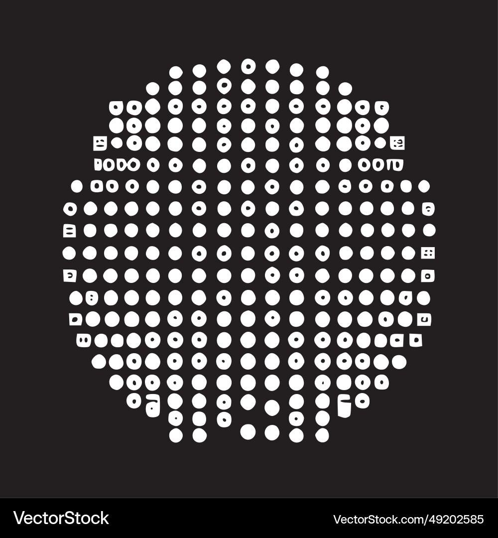 Binary code - minimalist and flat logo Binary code - minimalist and flat logo vector image