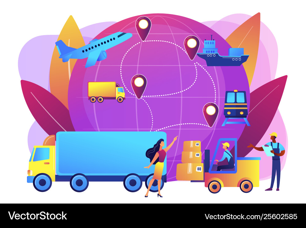 Business logistics concept Business logistics concept vector image