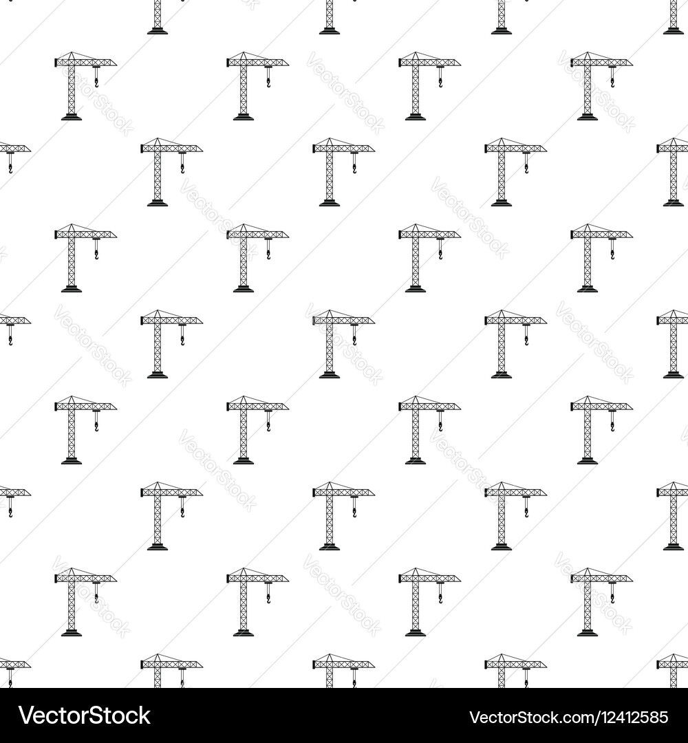 Crane pattern simple style vector image