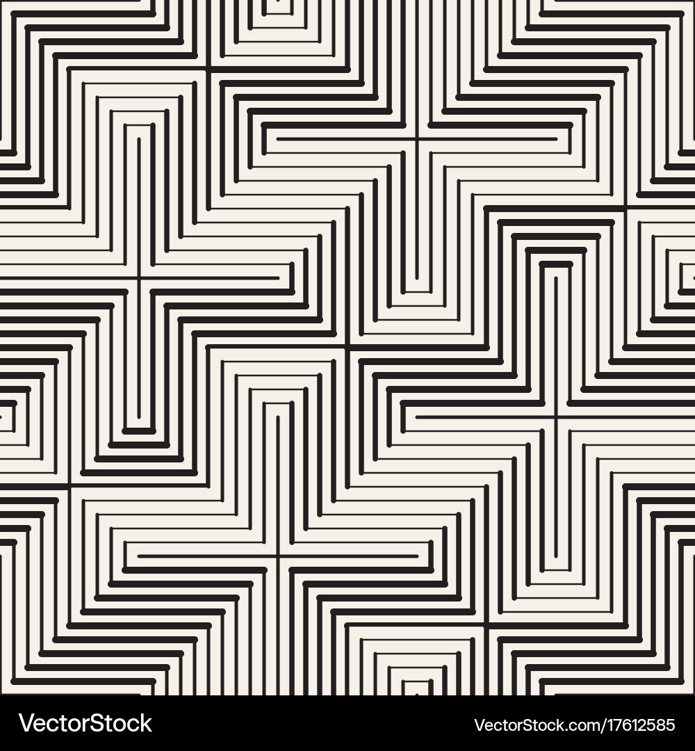 Cross Tiling Pattern vector image