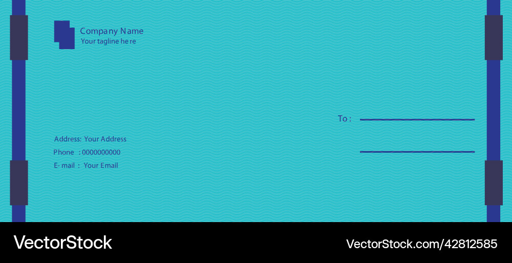 Dl envelope design vector image